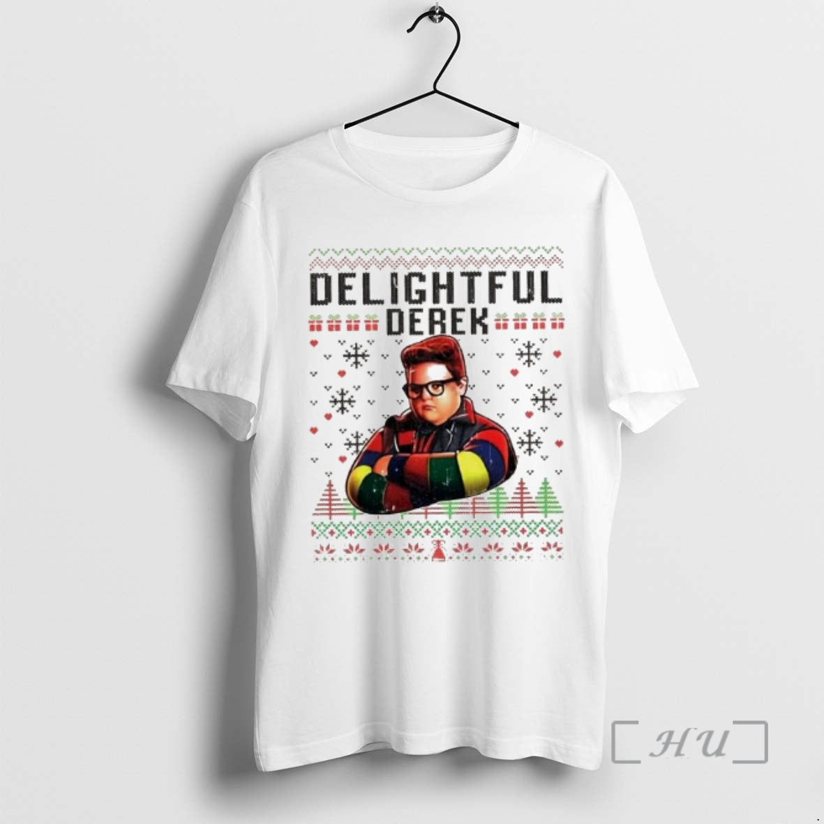 Officials Delightful Derek Ugly Christmas Ornaments T-Shirts, Hoodie, Sweatshirt | AU01DripNestTees.com