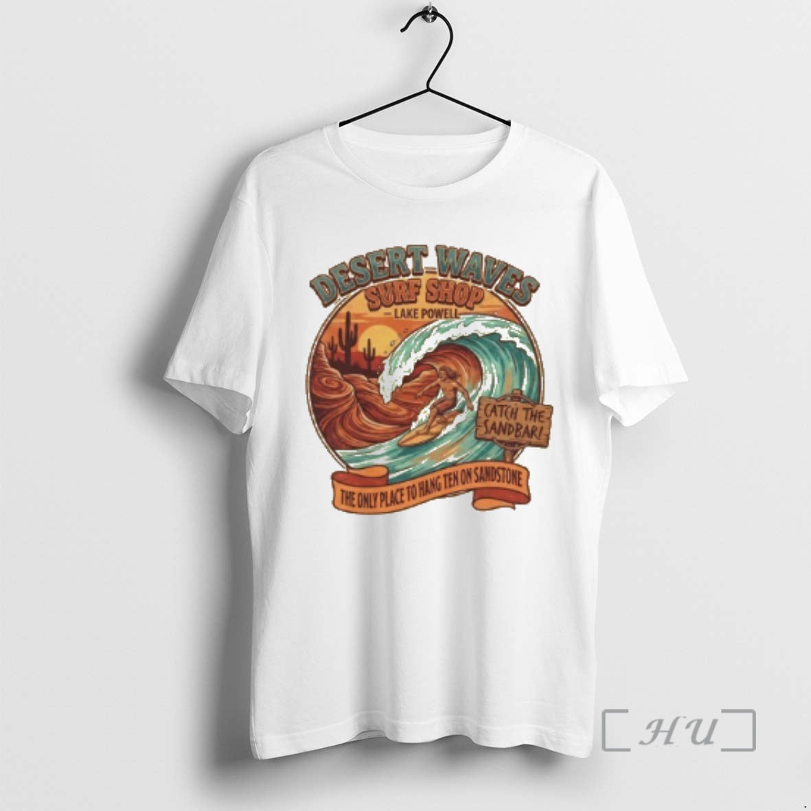 Officials Desert Waves Surf Shop Catch The Sandbar T-Shirts, Hoodie, Sweatshirt | AU01DripNestTees.com