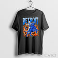 Officials Detroit Football Skeleton Lions T Shirt