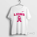 Officials Detroit Lions Cancer Awareness Never Ever Giving Up Hope T-Shirts, Hoodie, Sweatshirt | AU01DripNestTees.com