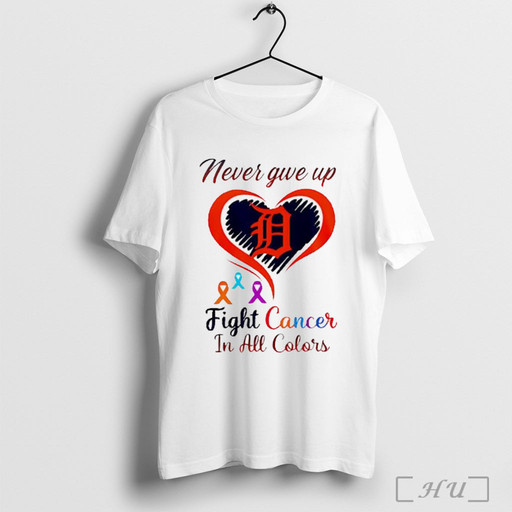 Officials Detroit Tigers Baseball Never Give Up Fight Cancer Night In All Colors Heart