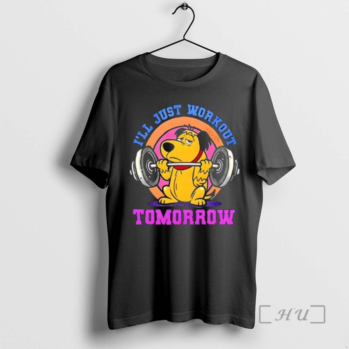 Officials Dog Gym Ill Just Workout Tomorrow Cartoon Vintage T-Shirts, Hoodie, Sweatshirt | AU01DripNestTees.com