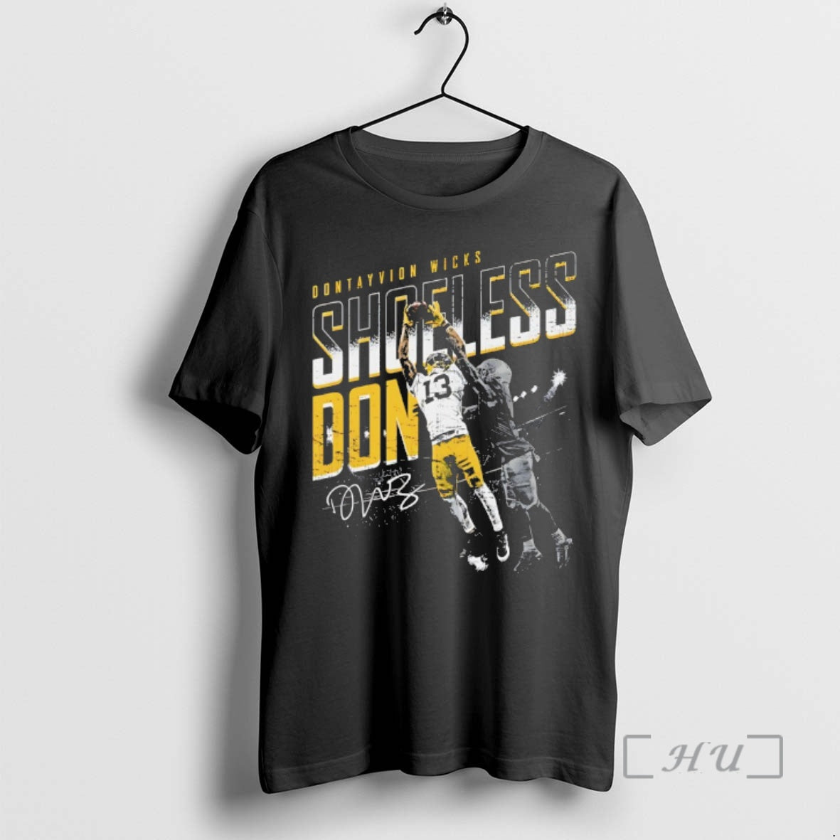 Officials Dontayvion Wicks Green Bay Packers Shoeless Don Catch Signature T-Shirts, Hoodie, Sweatshirt | AU01DripNestTees.com