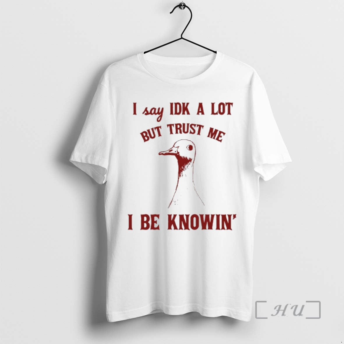 Officials Duck I Say Idk A Lot But Trust Me I Be Knowin Art Premium T-Shirts, Hoodie, Sweatshirt | AU01DripNestTees.com