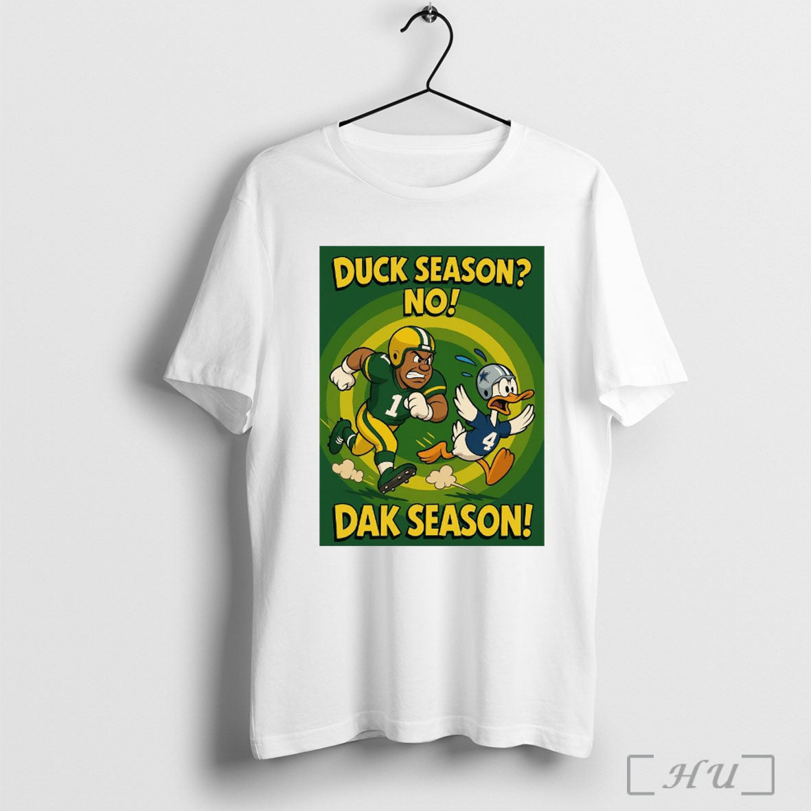 Officials Duck Season No Dak Season Green Bay Packers Vs Dallas Cowboys Poster