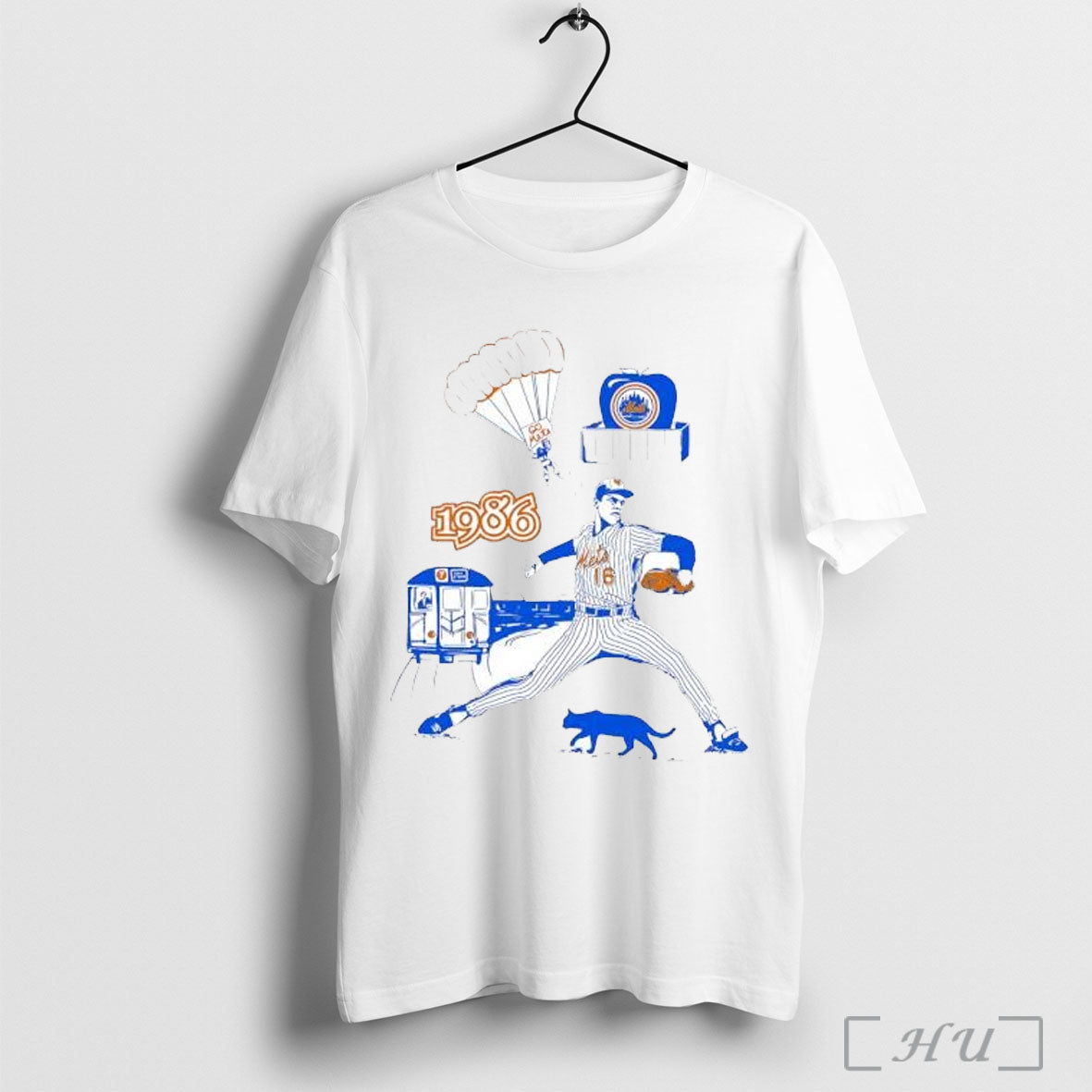 Officials Dwight Gooden New York Mets Vintage 1986 Go Mets T Shirt