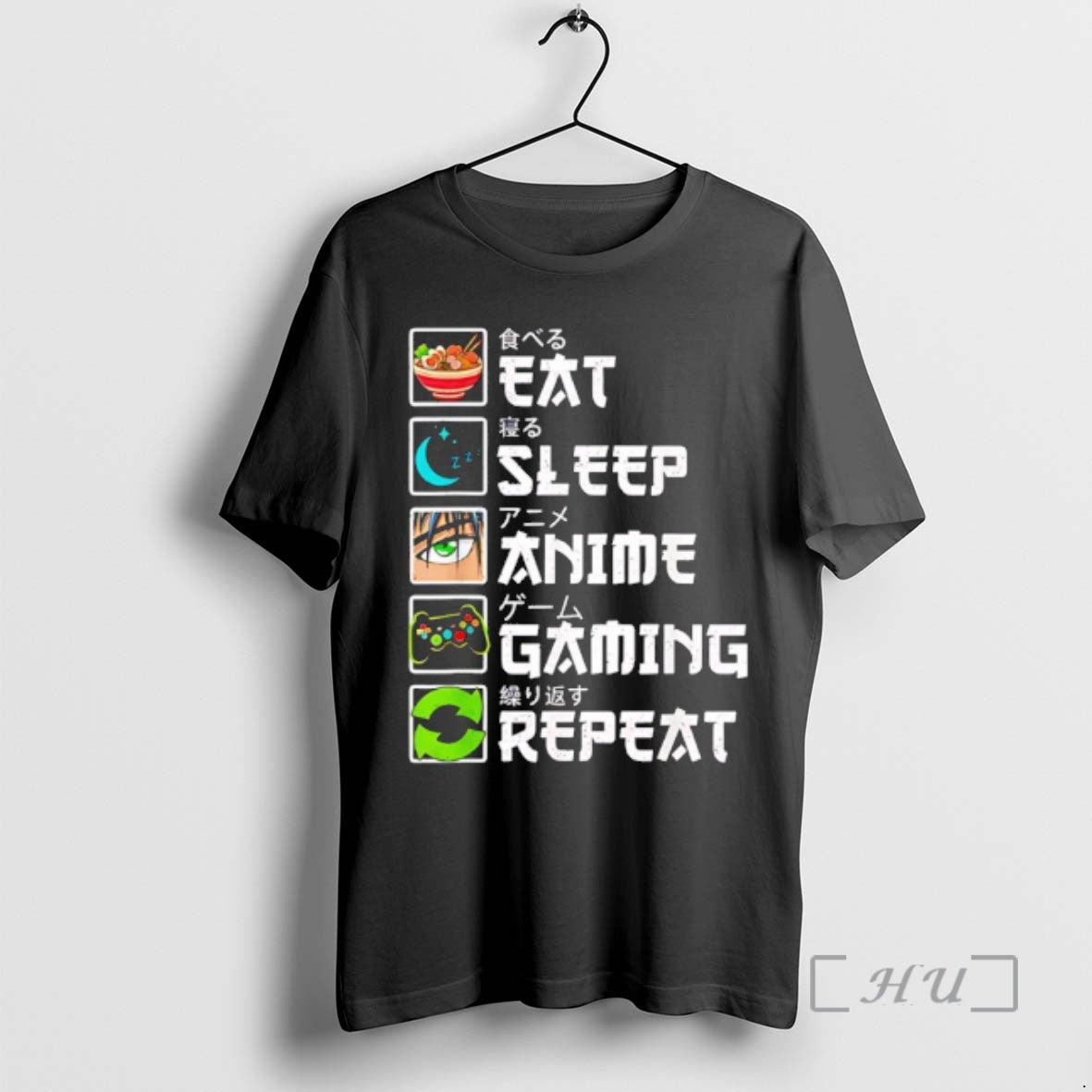 Officials Eat Sleep Anime Gaming Repeat Gamer T-Shirts, Hoodie, Sweatshirt | AU01DripNestTees.com