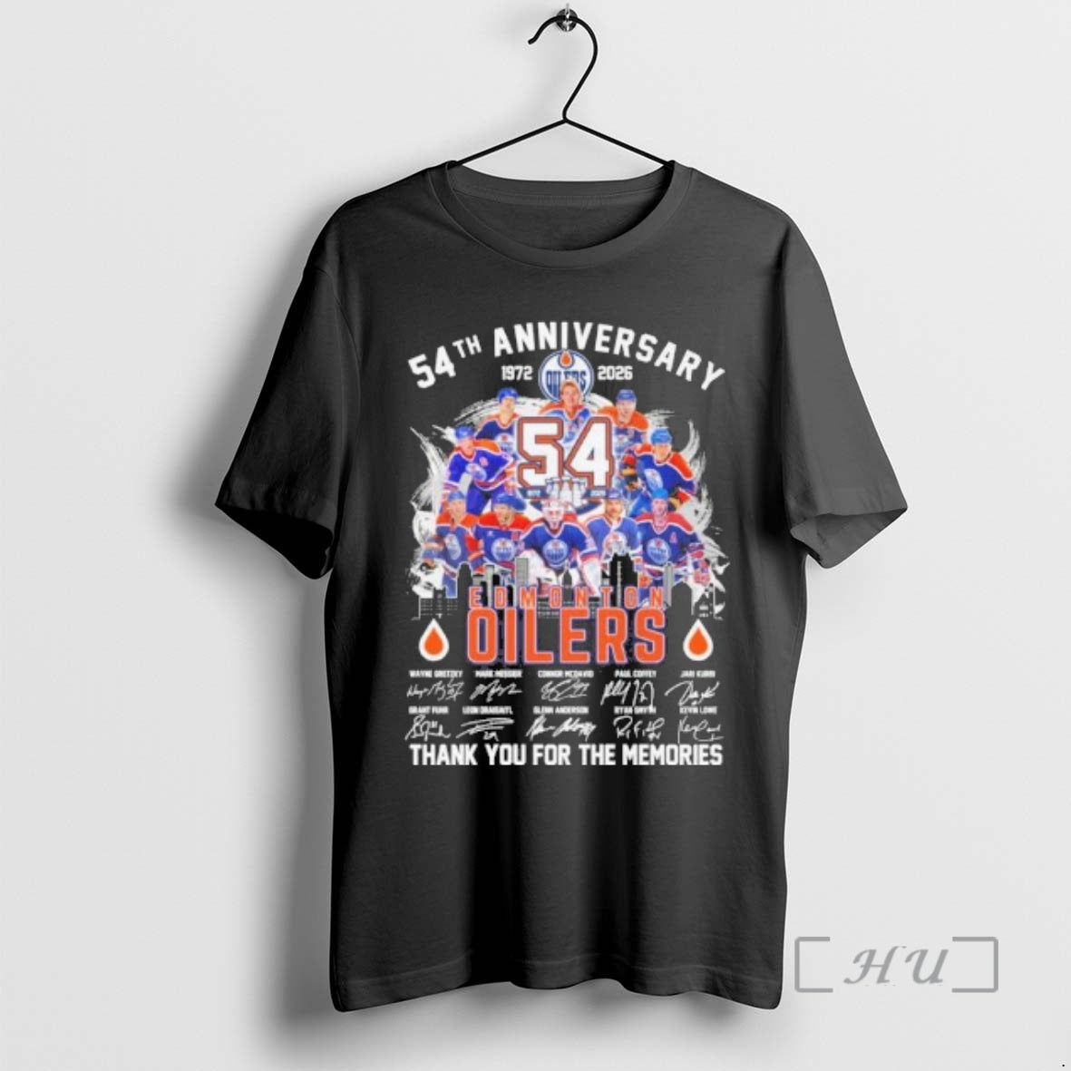 Officials Edmonton Oilers Team 54th Anniversary 1972 2026 T-Shirts, Hoodie, Sweatshirt | AU01DripNestTees.com
