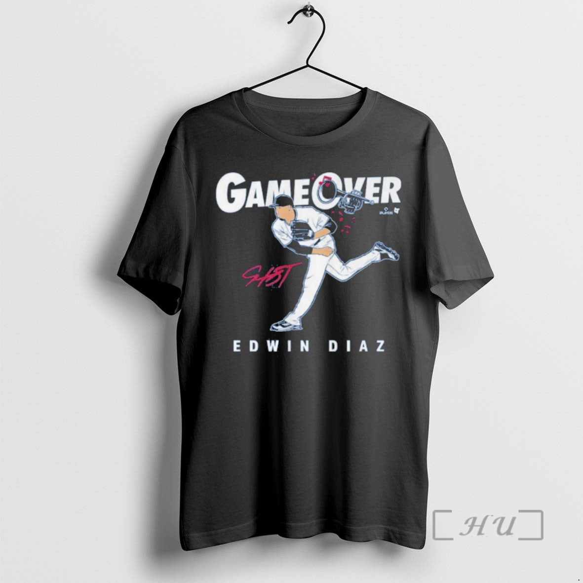 Officials Edwin Diaz Game Over Los Angeles T-Shirts, Hoodie, Sweatshirt | AU01DripNestTees.com