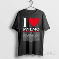Officials Emery I Love My Emo Choose All That Apply T-Shirts, Hoodie, Sweatshirt | AU01DripNestTees.com