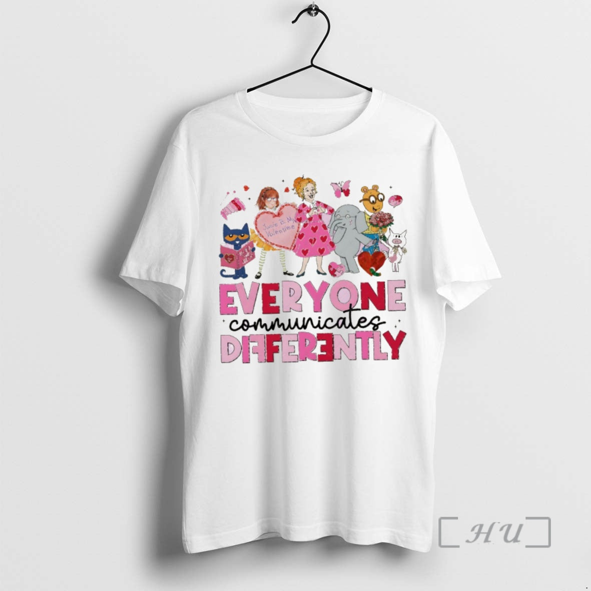 Officials Everyone Communicate Differently Children Book Valentines Day T-Shirts, Hoodie, Sweatshirt | AU01DripNestTees.com