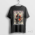 Officials Evil Krampus Wearing Santa Suit Is Coming To Town Dark Humor Christmas Premium T-Shirts, Hoodie, Sweatshirt