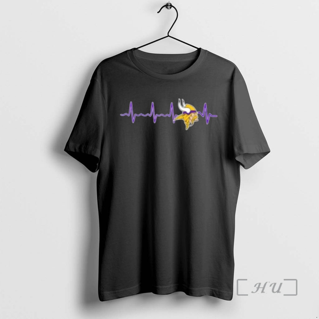 Officials Fans Heartbeat Love Minnesota Vikings Football T-Shirts, Hoodie, Sweatshirt | AU01DripNestTees.com