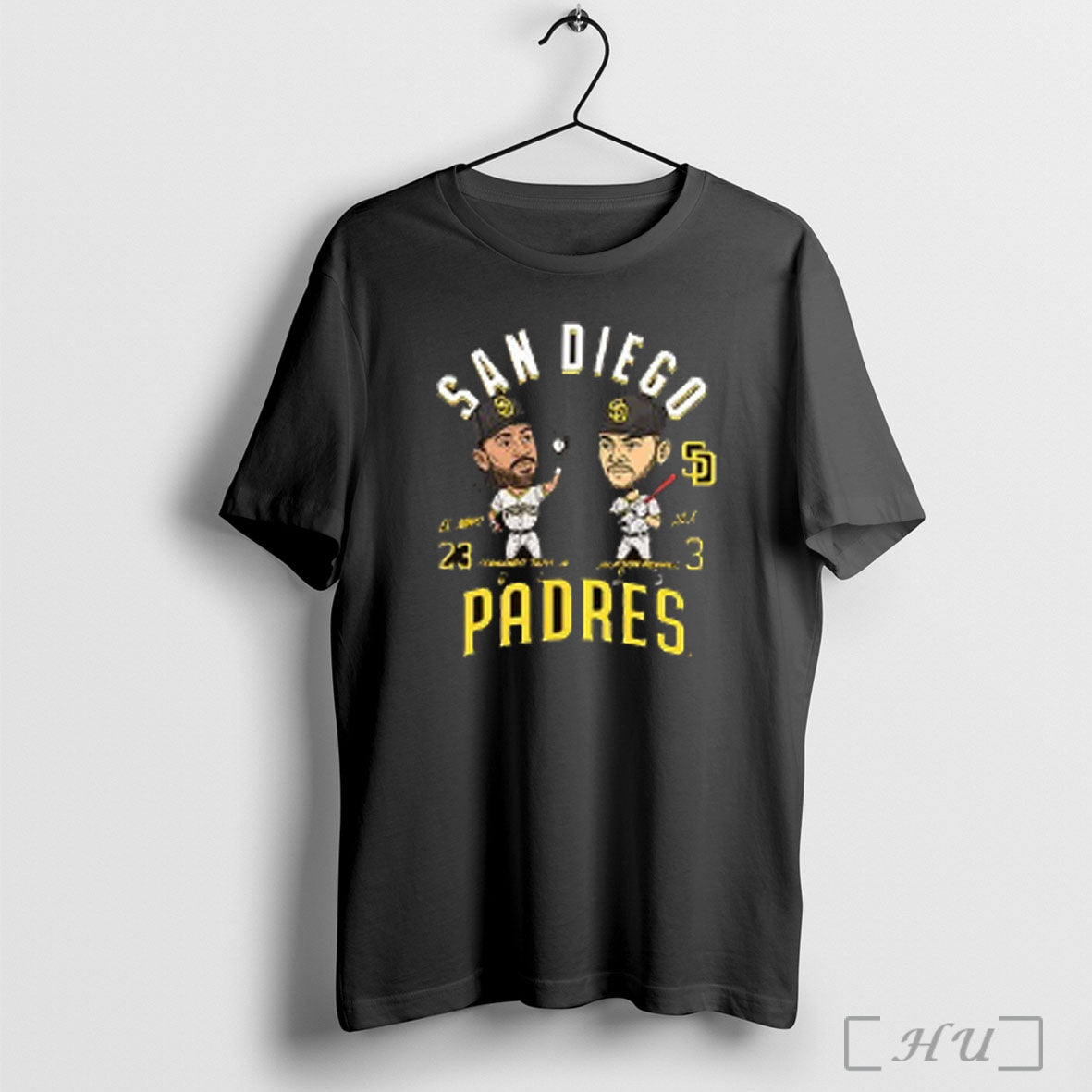 Officials Fernando Tatis Jr And Jackson Merrill San Diego Padres Mlb Player Duo 2025 Caricature
