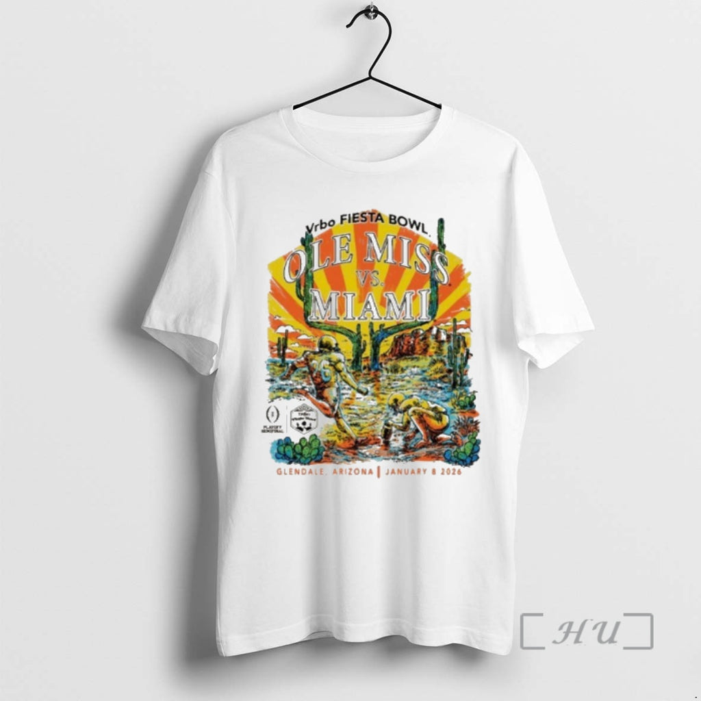 Officials Fiesta Bowl Arizona Retro Ole Miss Vs Miami T-Shirts, Hoodie, Sweatshirt | AU01DripNestTees.com