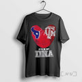Officials Fingerprints Houston Texans X Texas Am Aggies Its In My Dna Premium T Shirts Hoodie, Sweatshirt