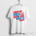 Officials Fired Up And Ready To Go Usa Flag Tee