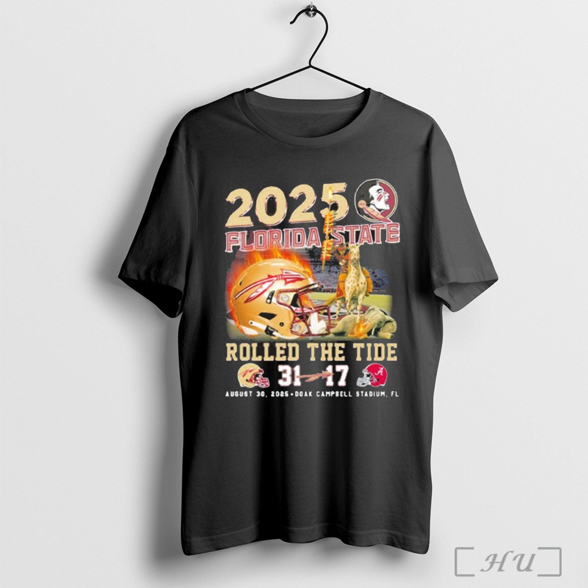 Officials Florida State Seminoles 2025 Rolled The Tide 31 17 Alabama T Shirt