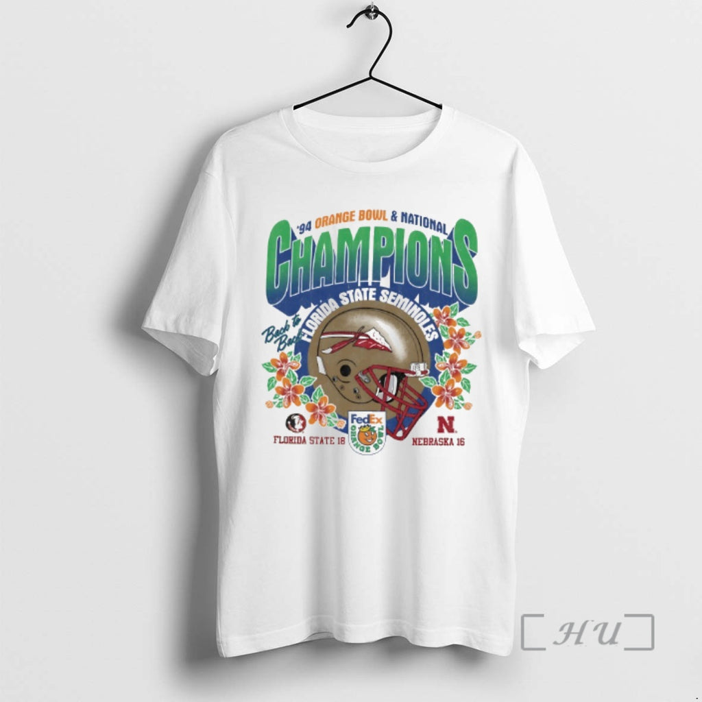 Officials Florida State Seminoles Orange Bowl Champions 94 T-Shirts, Hoodie, Sweatshirt | AU01DripNestTees.com