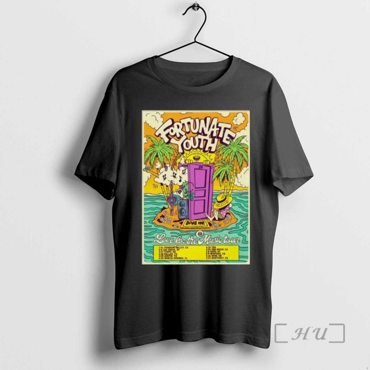 Officials Fortunate Youth Love For The Music Tour 2026 T-Shirts, Hoodie, Sweatshirt | AU01DripNestTees.com