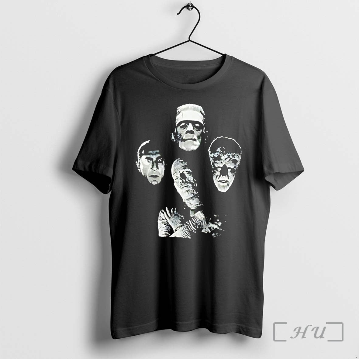 Officials Frankenstein Dracula Mummy Wolf Man Universal Monsters Black