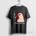 Officials Fried Chicken Smoking Rooster Head Hand Drawn Sketch Graphic T-Shirts, Hoodie, Sweatshirt | AU01DripNestTees.com