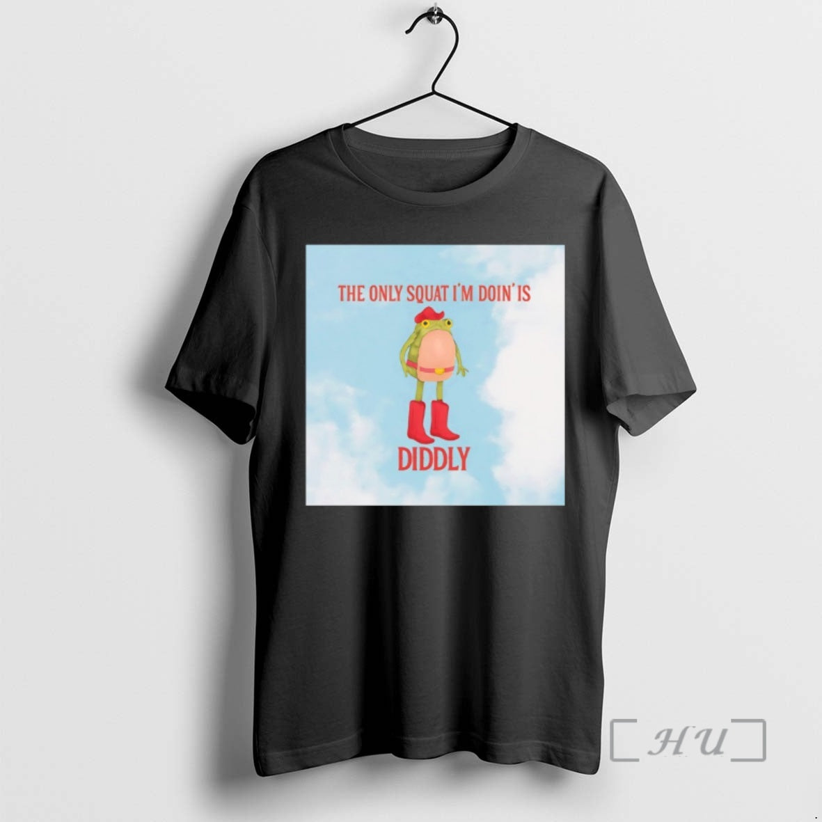 Officials Frog Cowboy The Only Squat Im Doing Is Diddly Funny Premium T Shirts Sweater Hoodie, Sweatshirt