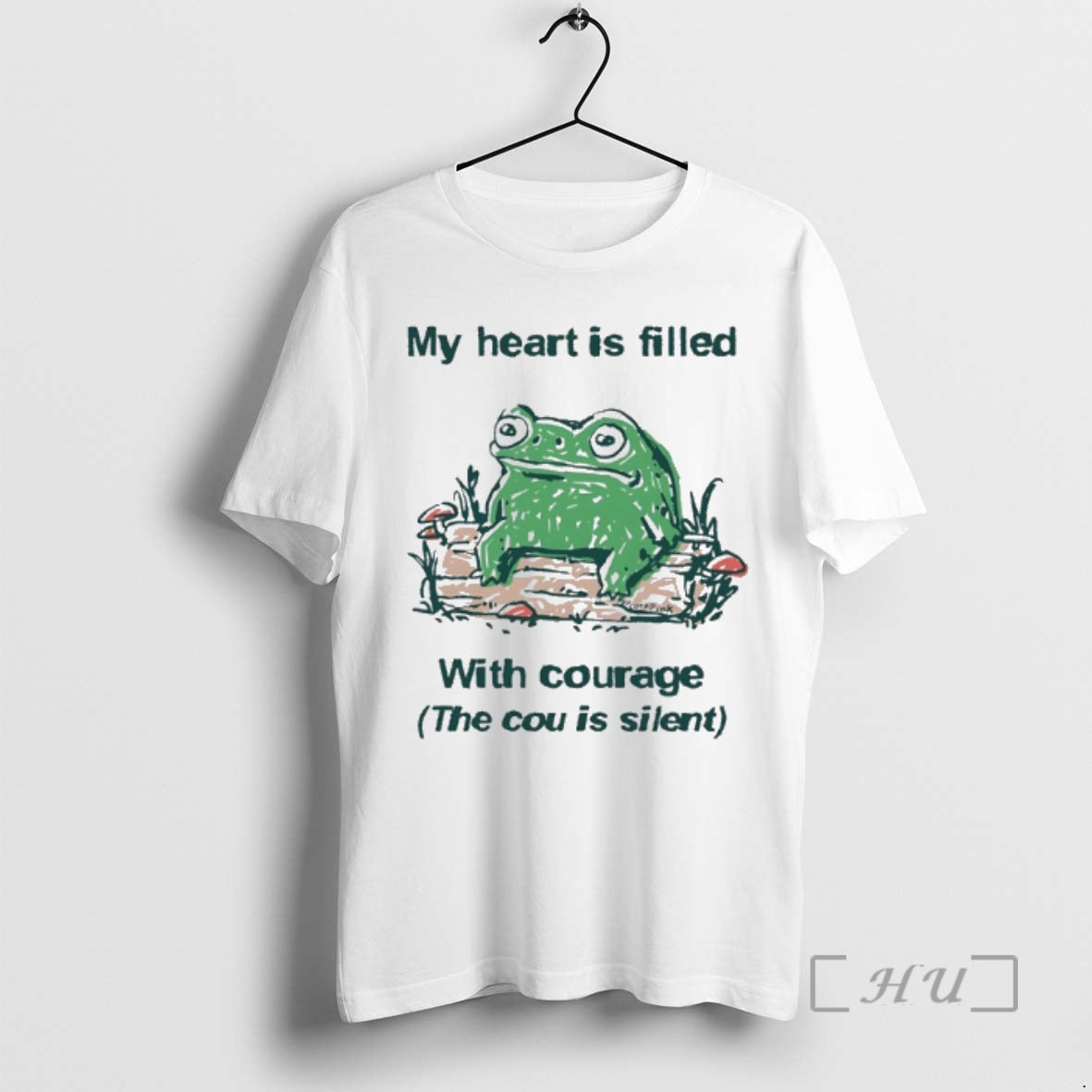 Officials Frog My Heart Is Filled With Courage The Cou Is Silent Premium T Shirts Hoodie, Sweatshirt | AU01DripNestTees.com