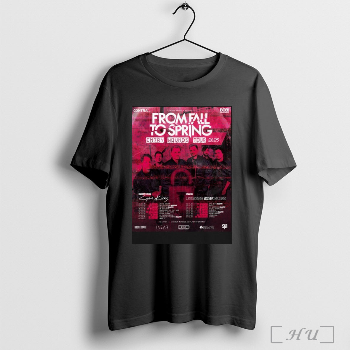 Officials From Fall To Spring Entry Wounds Tour 2025 Dates T Shirt