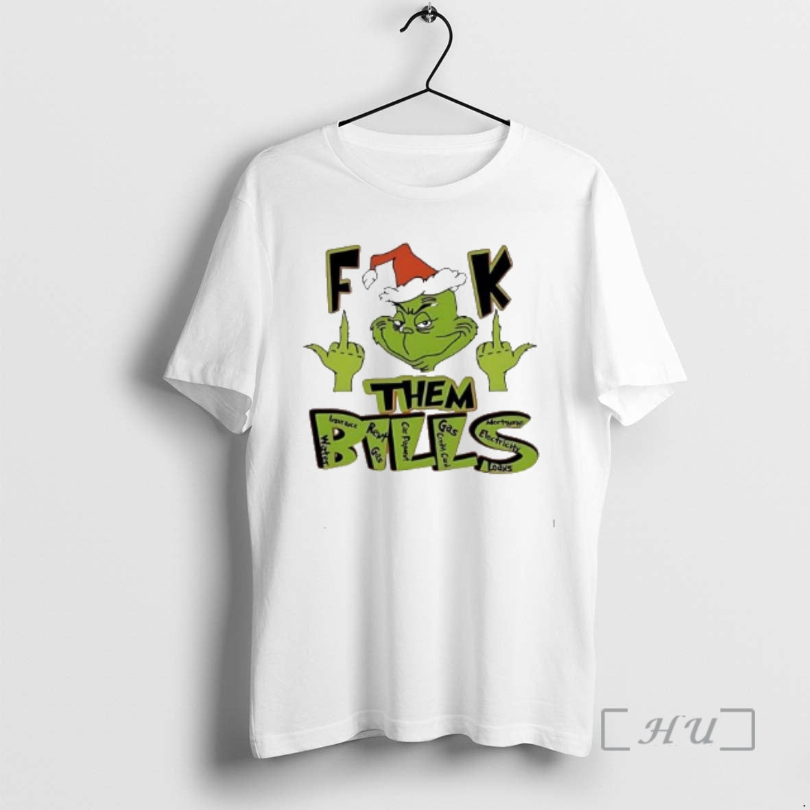 Officials Fuck Them Bills 2025 Grinch Middle Finger T-Shirts, Hoodie, Sweatshirt | AU01DripNestTees.com