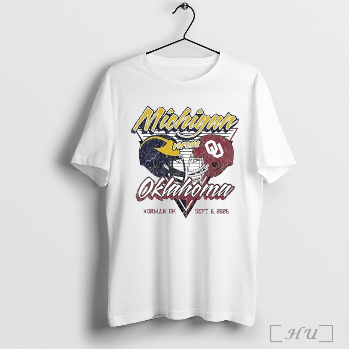 Officials Gameday Showdown 2025 Michigan Vs Oklahoma Matchup T Shirt