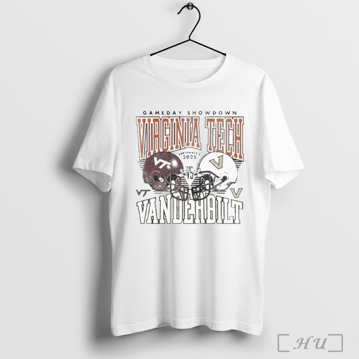 Officials Gameday Showdown 2025 Virginia Tech Vs Vanderbilt Matchup T Shirt