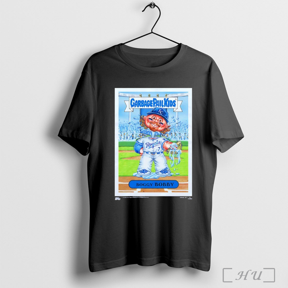 Officials Garbage Pail Kids X Kansas City Royals Boggy Bobby T Shirt