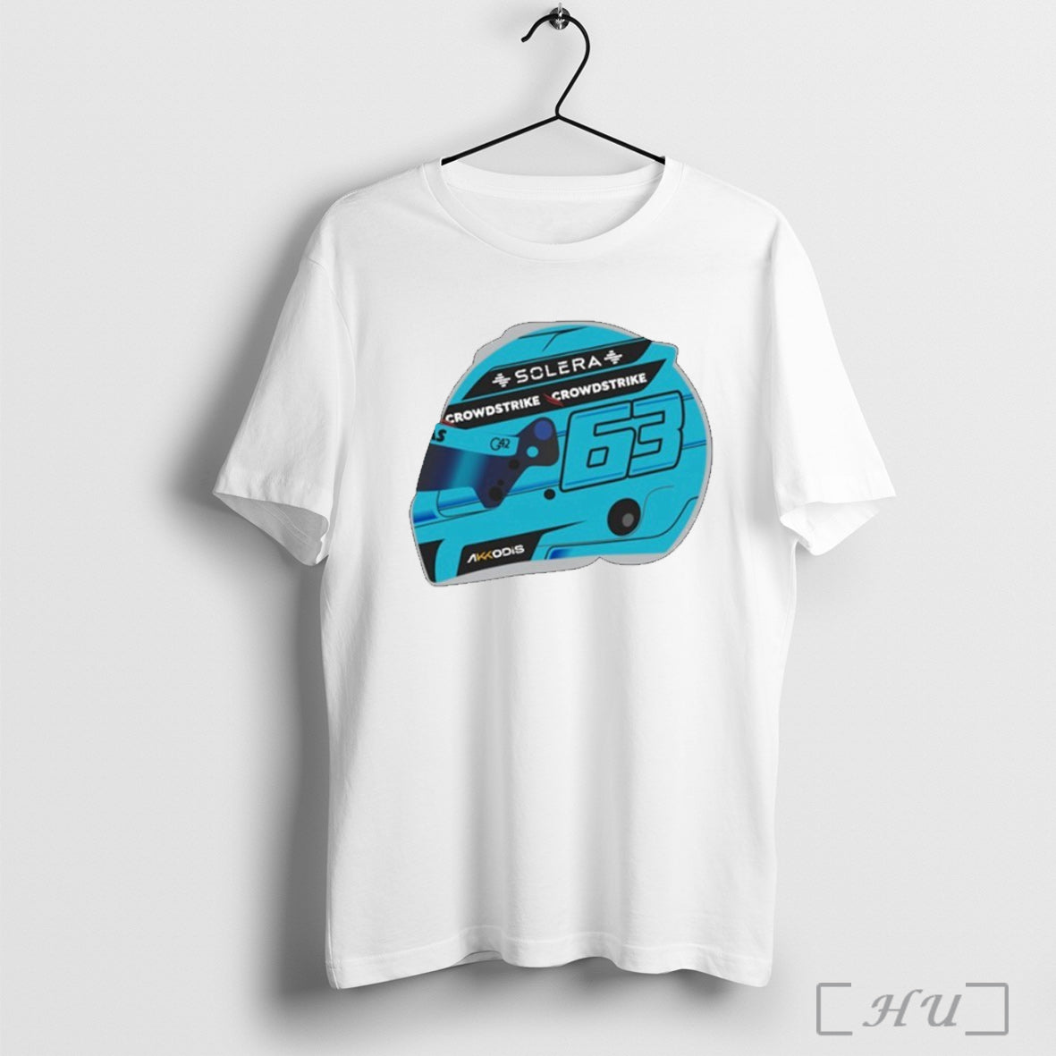 Officials George Russell Crowdstrike Helmet T Shirt