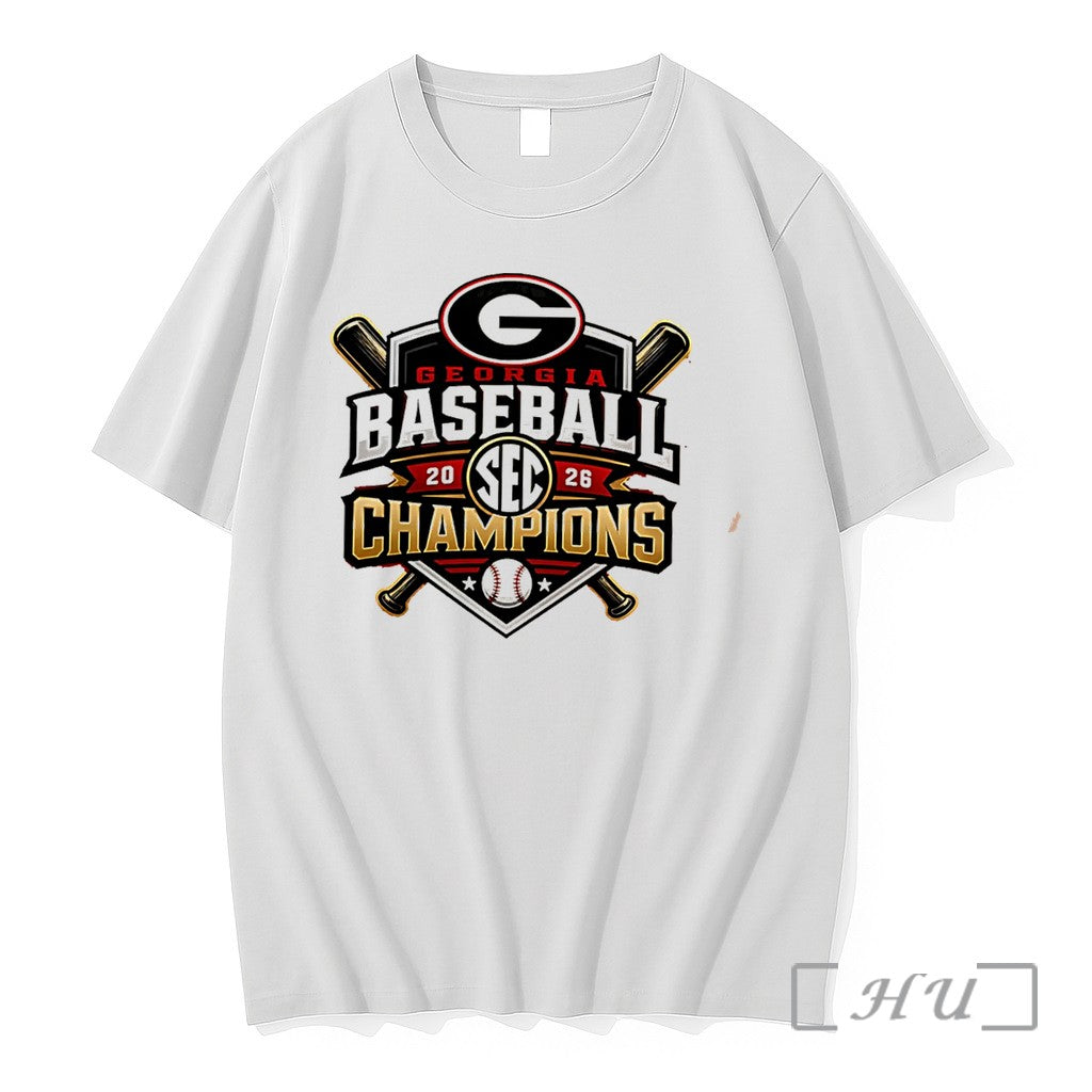 Officials Georgia Bulldogs Baseball 2026 Sec Tournament Champions Logo Tee