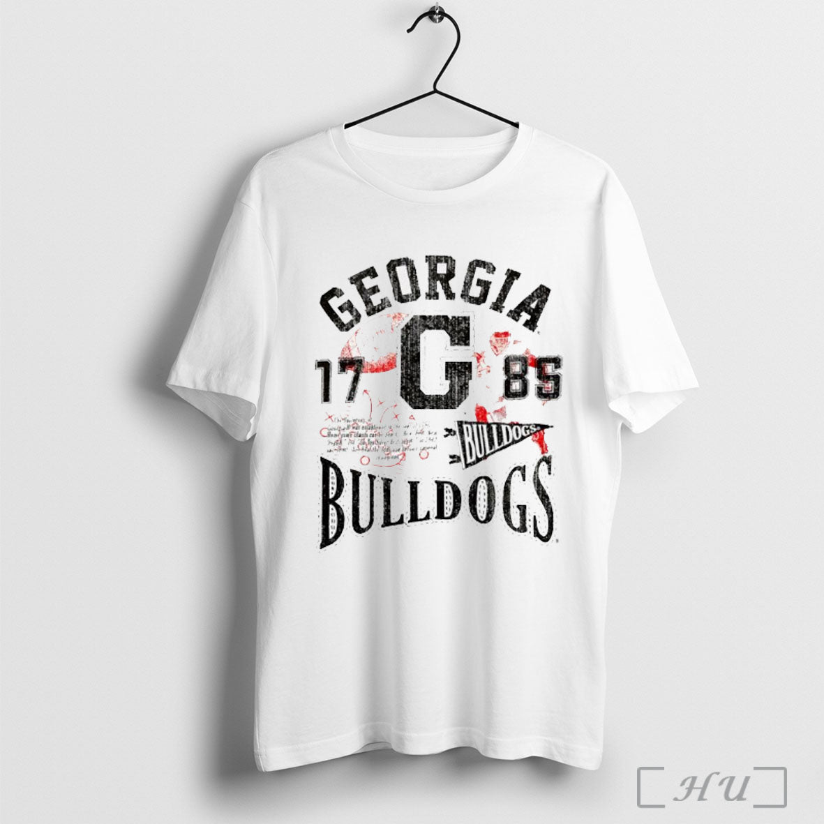 Officials Georgia Bulldogs Football Heritage Scholar 1985 Vintage T Shirt