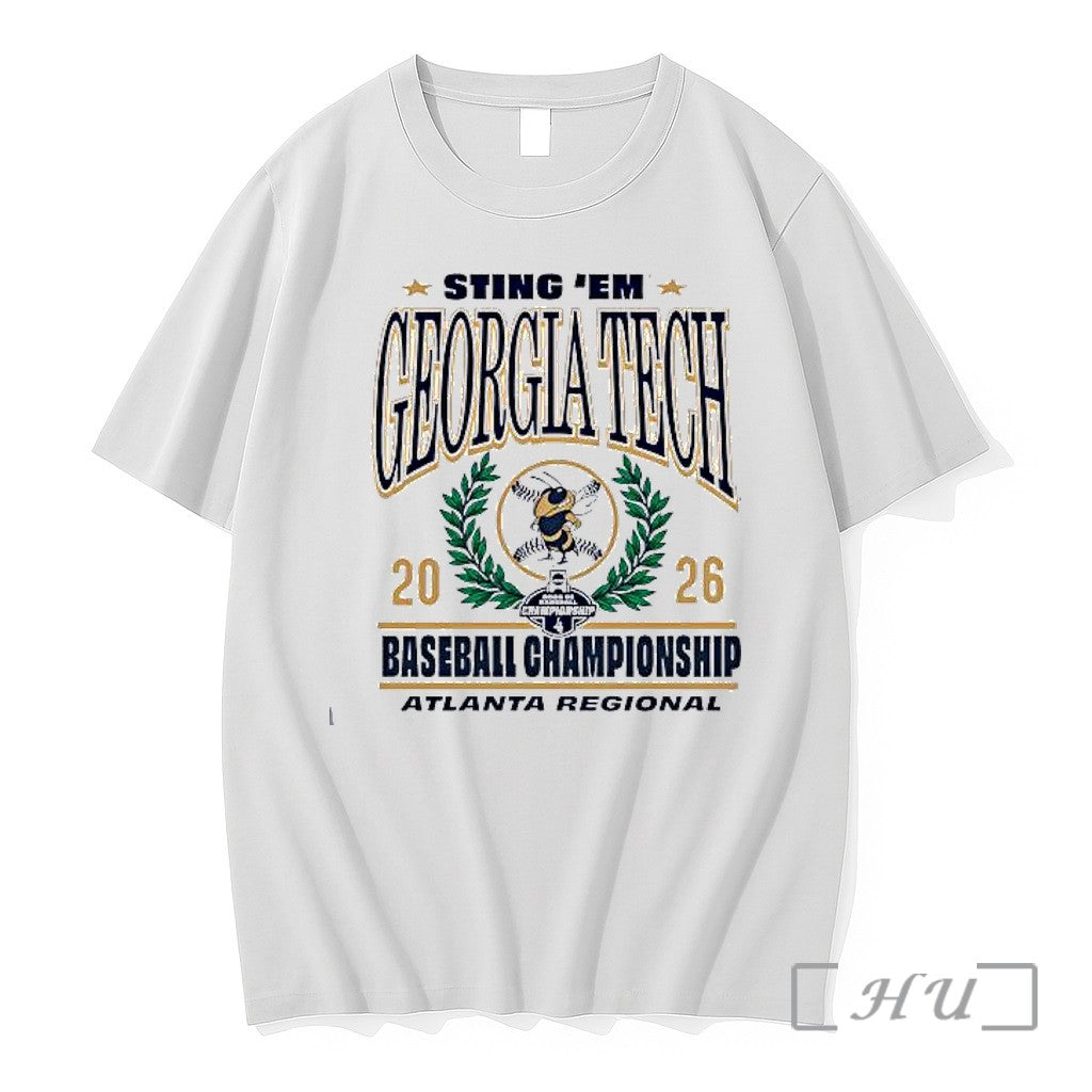 Officials Georgia Tech 2026 Ncaa Baseball Championship Atlanta Regional Sting Em Premium T Shirts Sweater