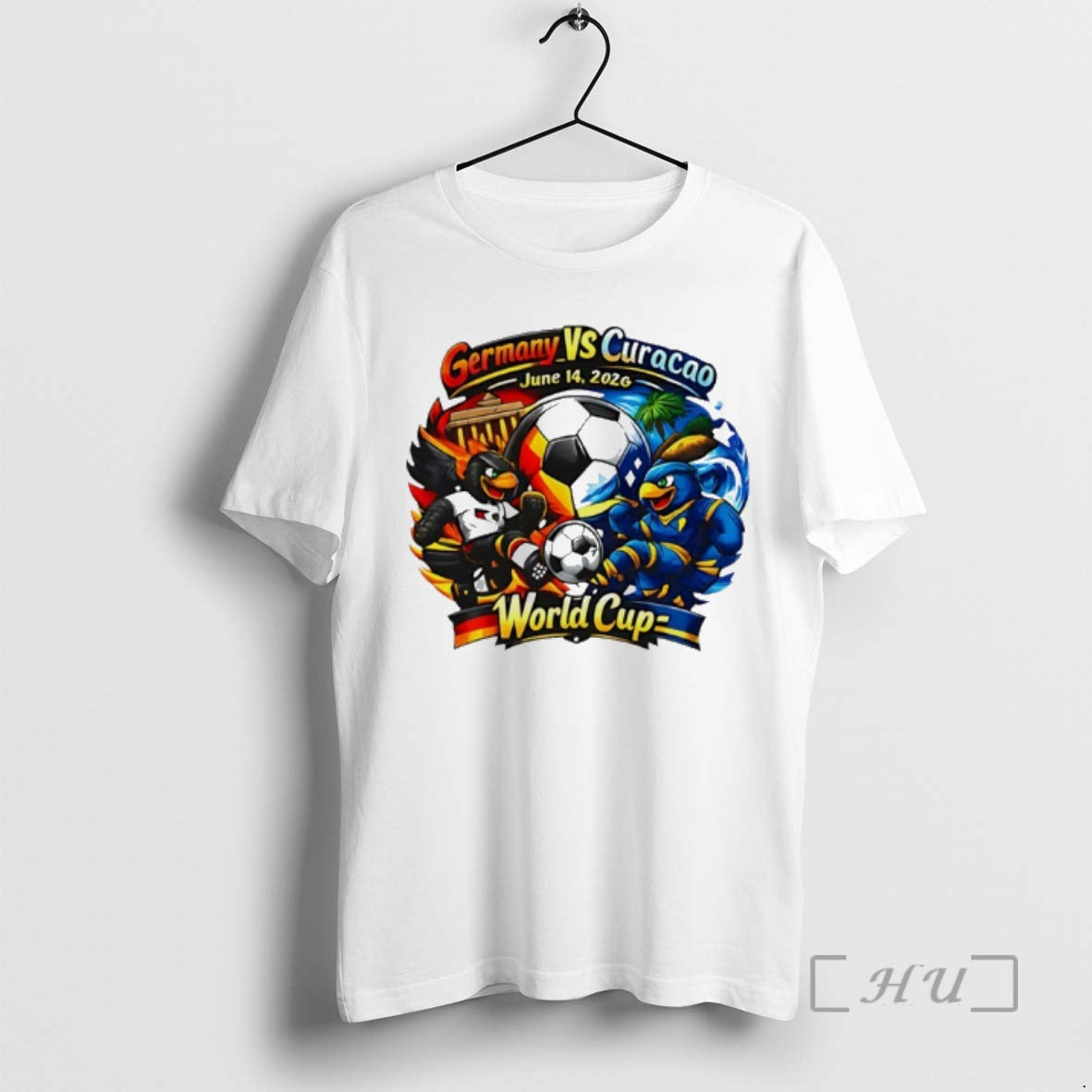 Officials Germany Vs Curacao 2026 World Cup Mascot T-Shirts, Hoodie, Sweatshirt | AU01DripNestTees.com