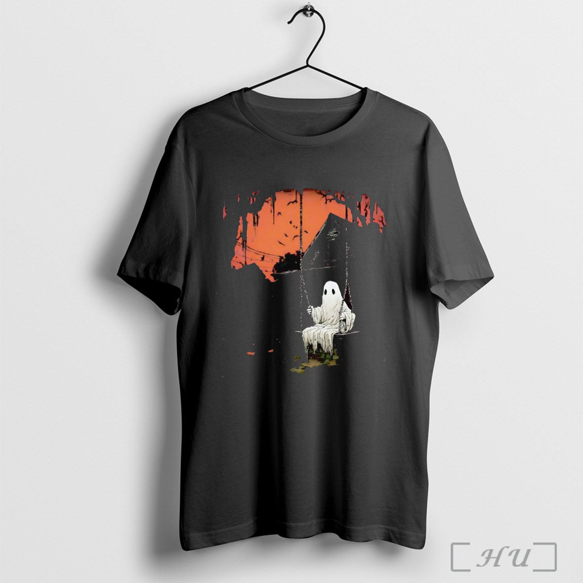 Officials Ghost Sitting On Swing Halloween T Shirt