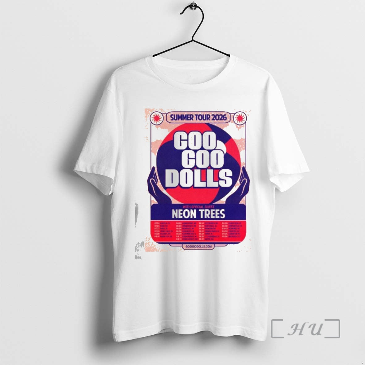 Officials Goo Goo Dolls With Special Guest Neon Trees Summer Tour 2026 Premium T Shirts Hoodie, Sweatshirt