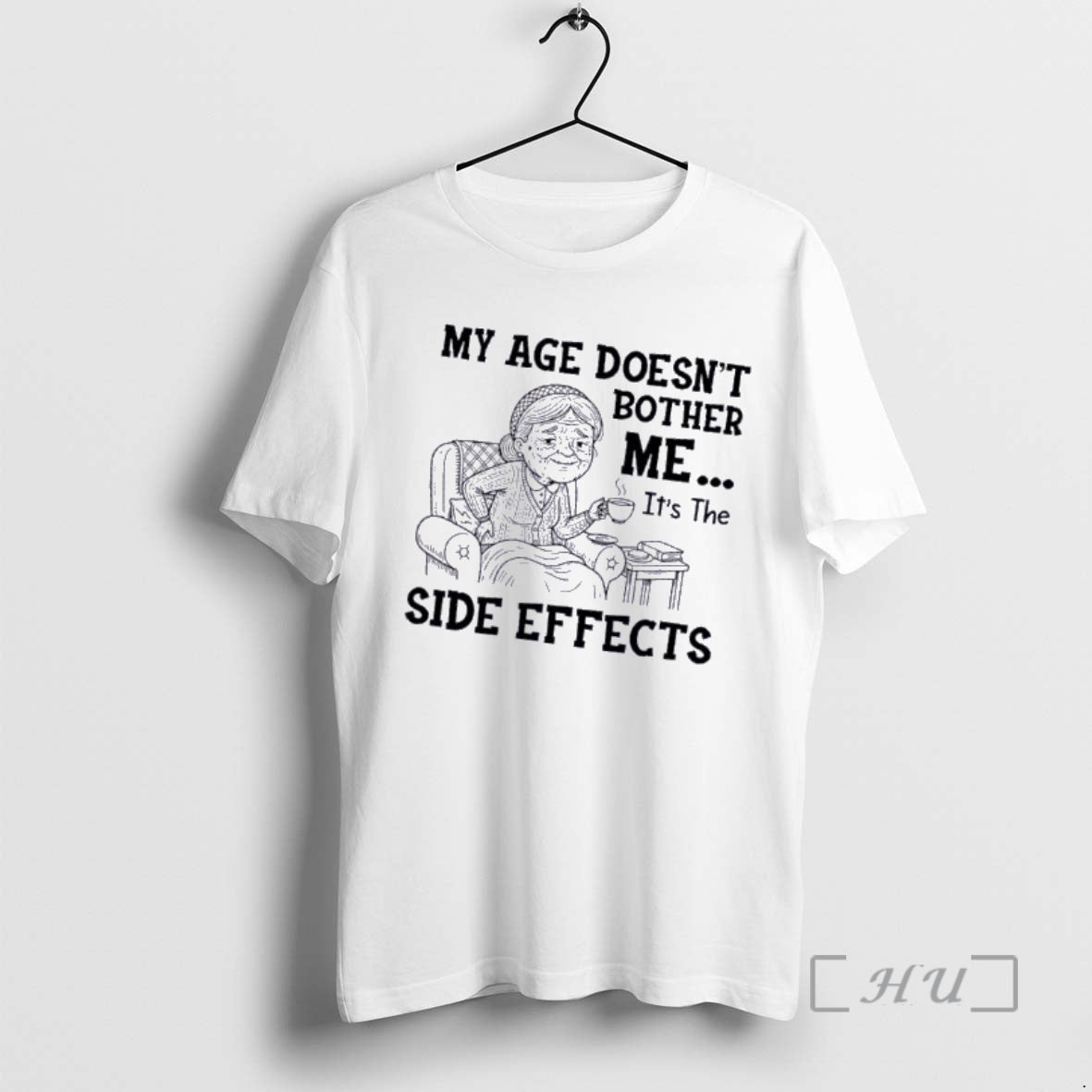 Officials Grandma My Age Doesnt Bother Me Its The Side Effects Premium T Shirts Sweater Hoodie, Sweatshirt