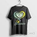Officials Green Bay Packers Football In Glitter Heart Fans T-Shirts, Hoodie, Sweatshirt | AU01DripNestTees.com