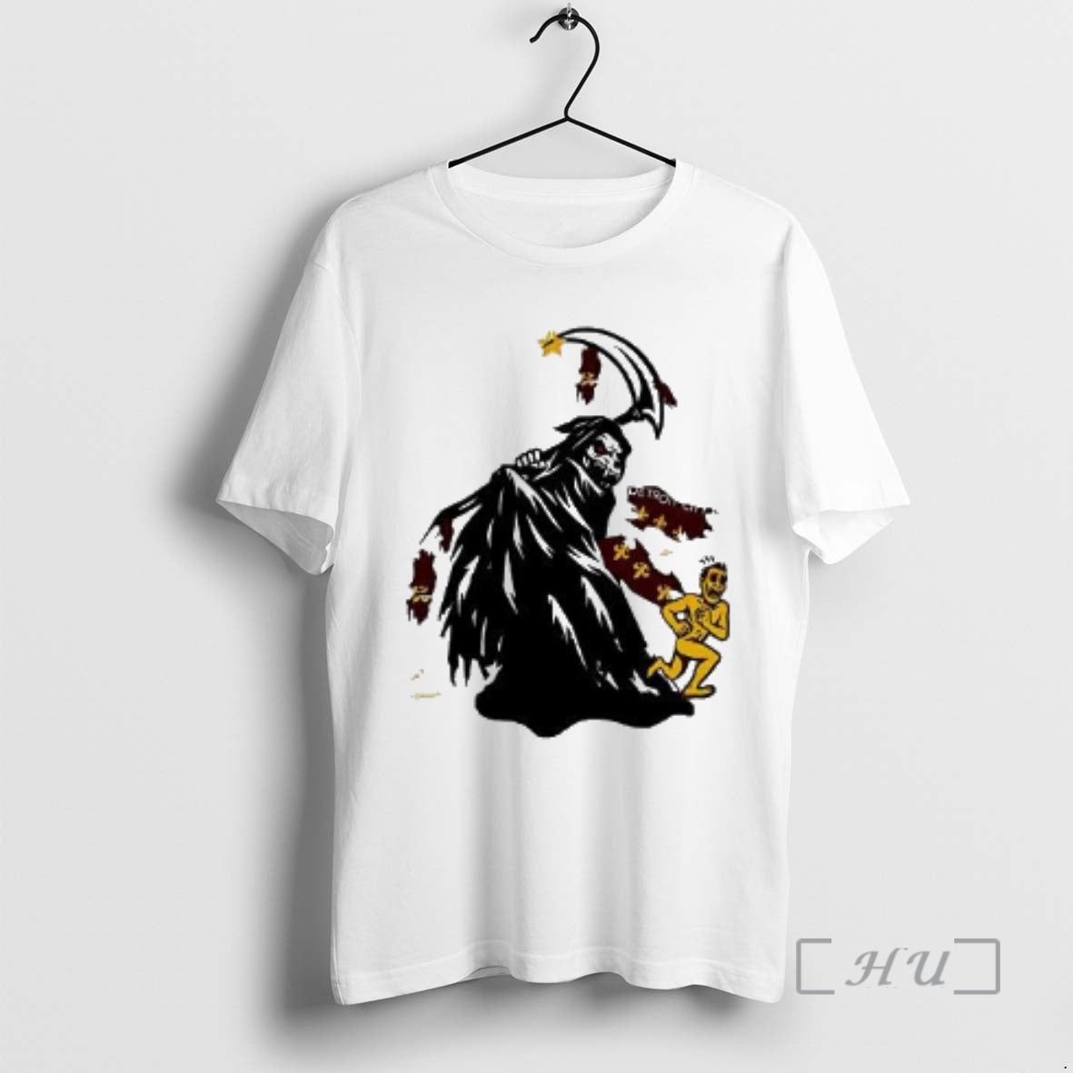 Officials Grim Reaper Destroy Detroit 2025 Playoff Woman T-Shirts, Hoodie, Sweatshirt | AU01DripNestTees.com