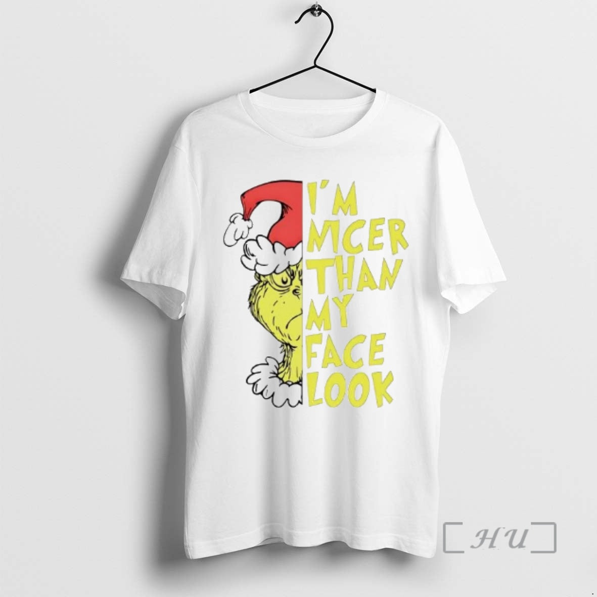 Officials Grinch Im Nice Than My Face Look T-Shirts, Hoodie, Sweatshirt | AU01DripNestTees.com