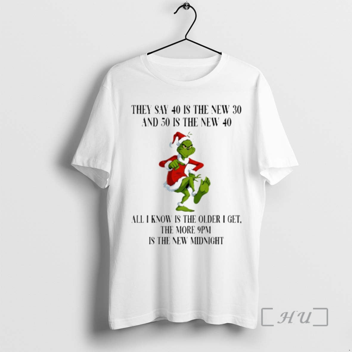 Officials Grinch Santa They Say 40 Is The New 30 And 50 Is The New T-Shirts, Hoodie, Sweatshirt | AU01DripNestTees.com