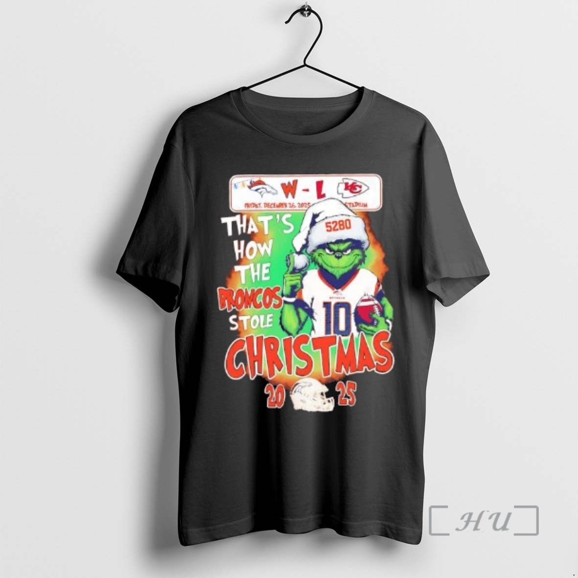 Officials Grinch Thats How The Broncos Stole Christmas T-Shirts, Hoodie, Sweatshirt | AU01DripNestTees.com