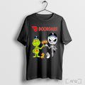 Officials Grinch And Jack Skellington Fist Bump Doordash Halloween T Shirt