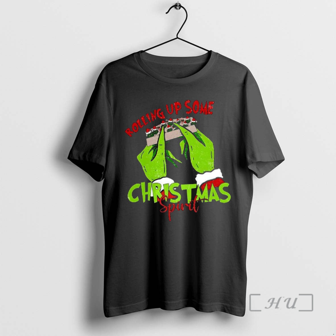 Officials Grinch Hands Rolling Up Some Christmas Spirit T-Shirts, Hoodie, Sweatshirt | AU01DripNestTees.com