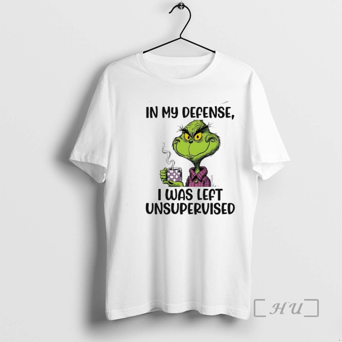 Officials Grinch In My Defense I Was Left Unsupervised T-Shirts, Hoodie, Sweatshirt | AU01DripNestTees.com