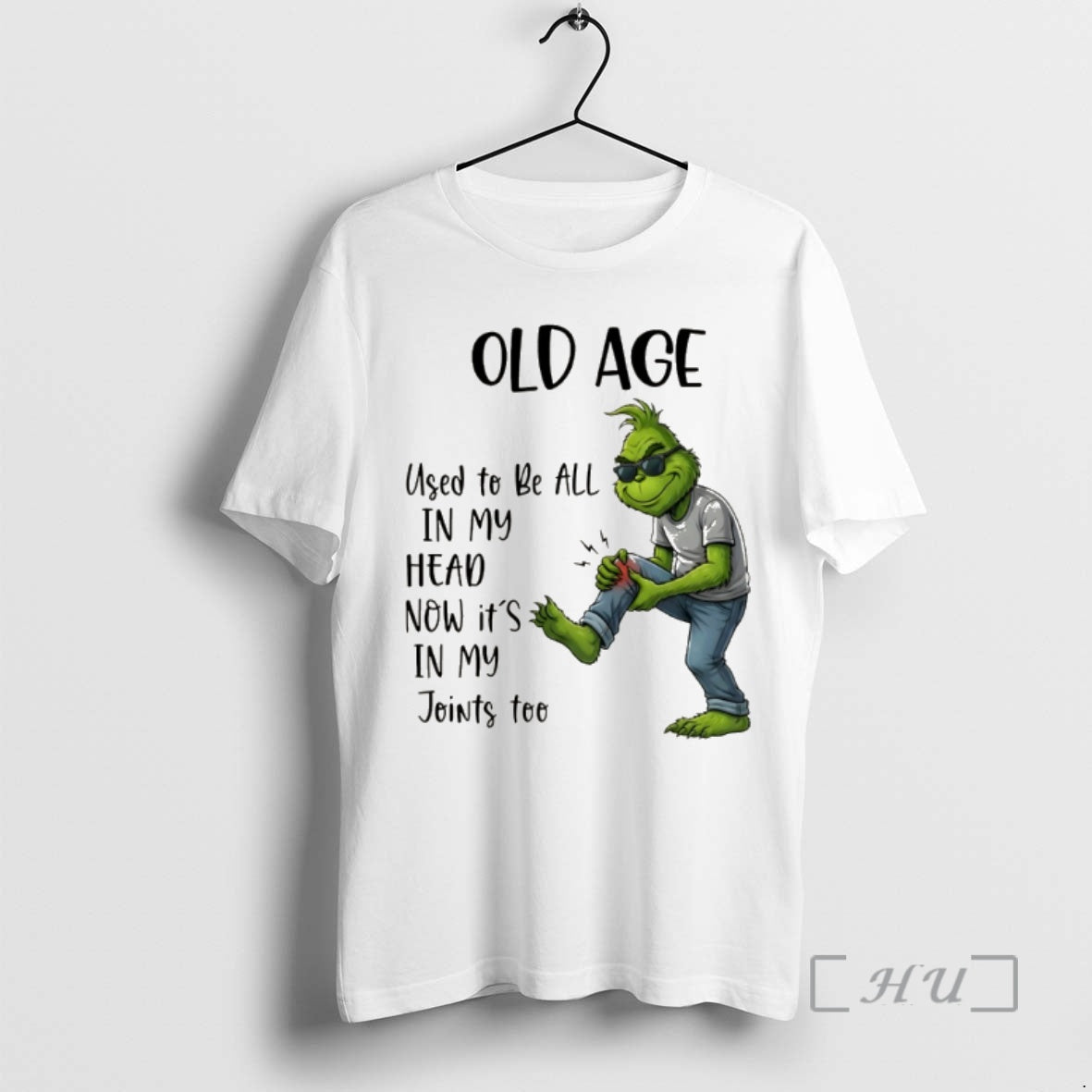 Officials Grinch Old Age Used To Be All In My Head Now Its In My T-Shirts, Hoodie, Sweatshirt | AU01DripNestTees.com